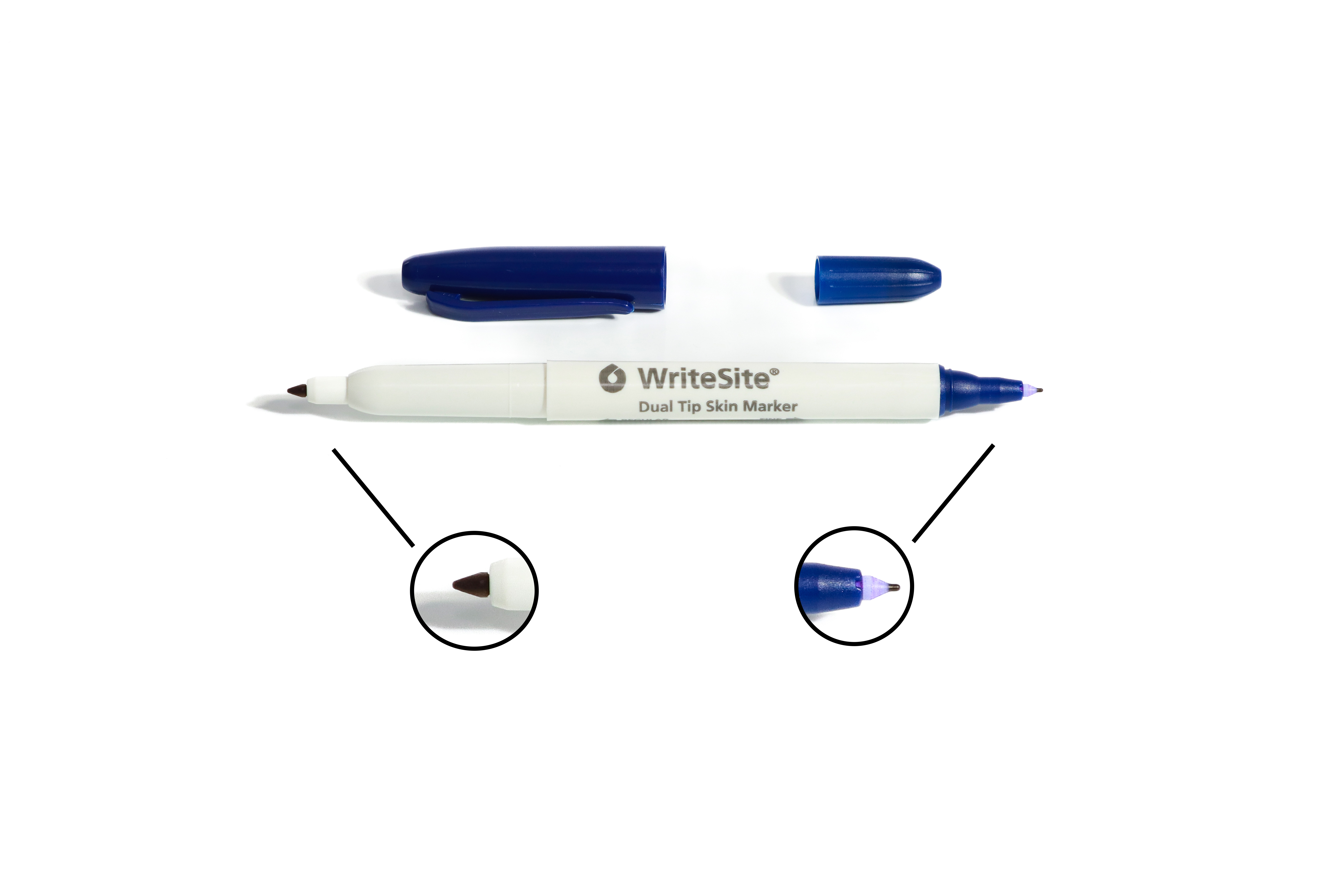 Hautmarkierstift Writesite® mit dualer Spitze