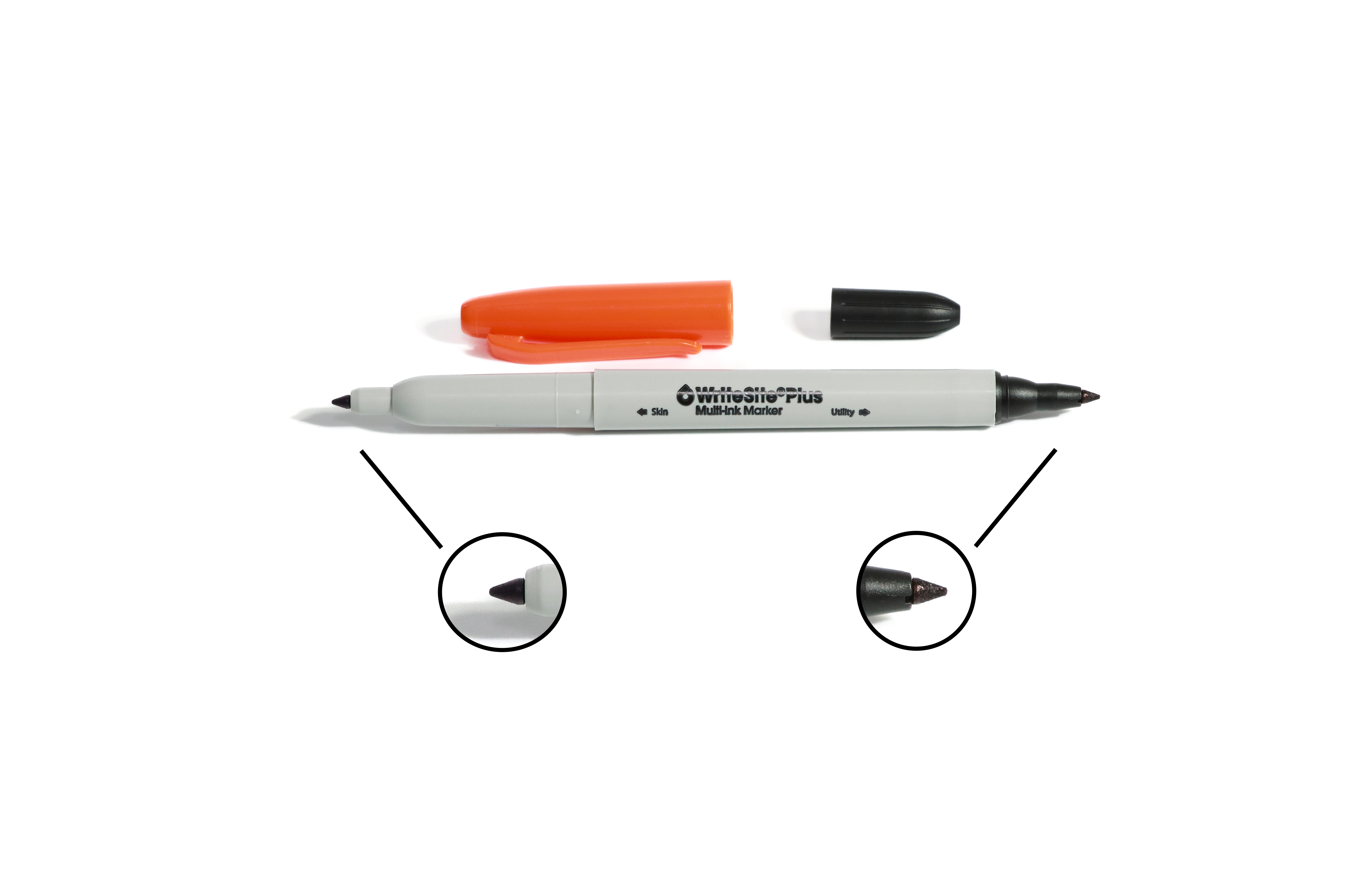 Hautmarkierstift Writesite® Plus mit dualer Spitze